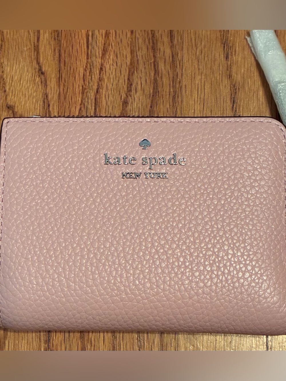 Kate Spade New York Blush Pink Pebbled Leather Wallet